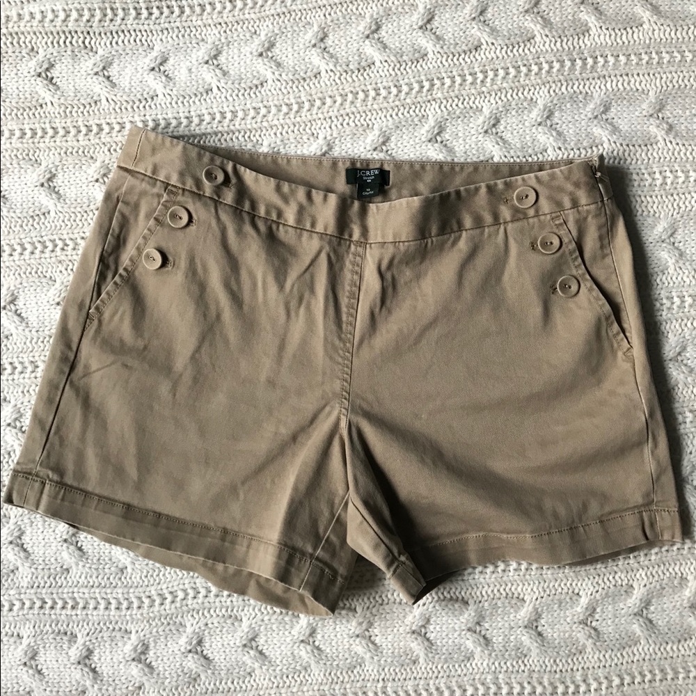 J. Crew Button Pocket Khaki Shorts